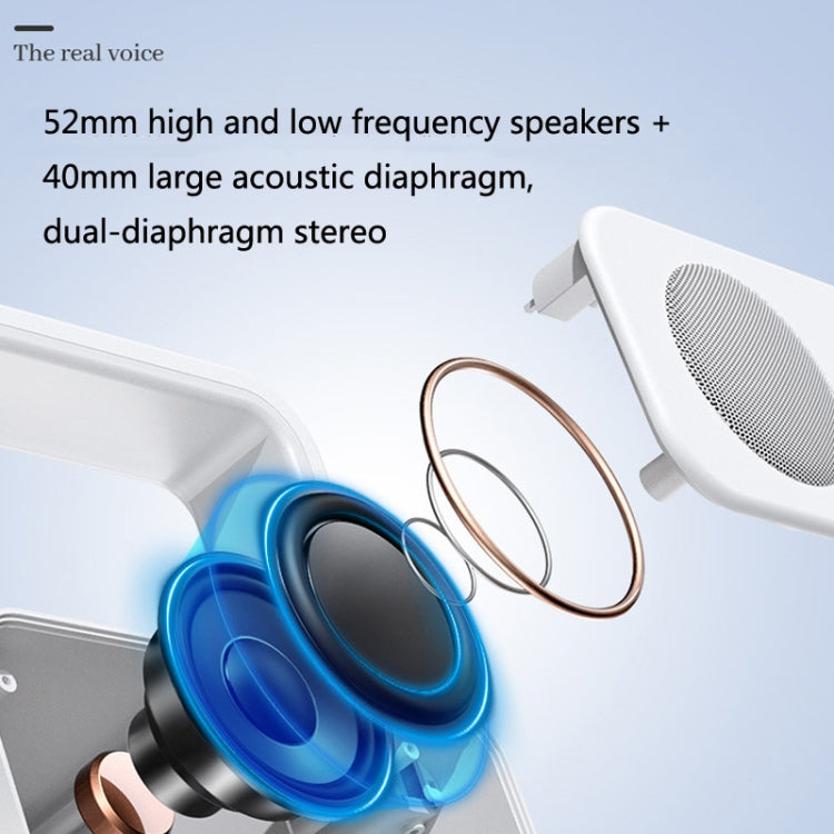 WH-J08 Home Portable Mini Bluetooth Speaker with Night Light, Basic Style, Clock Style