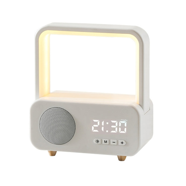 WH-J08 Home Portable Mini Bluetooth Speaker with Night Light, Basic Style, Clock Style