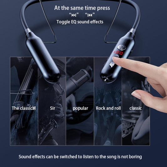 S880 Bluetooth neckband earphone in use during workout and exercise