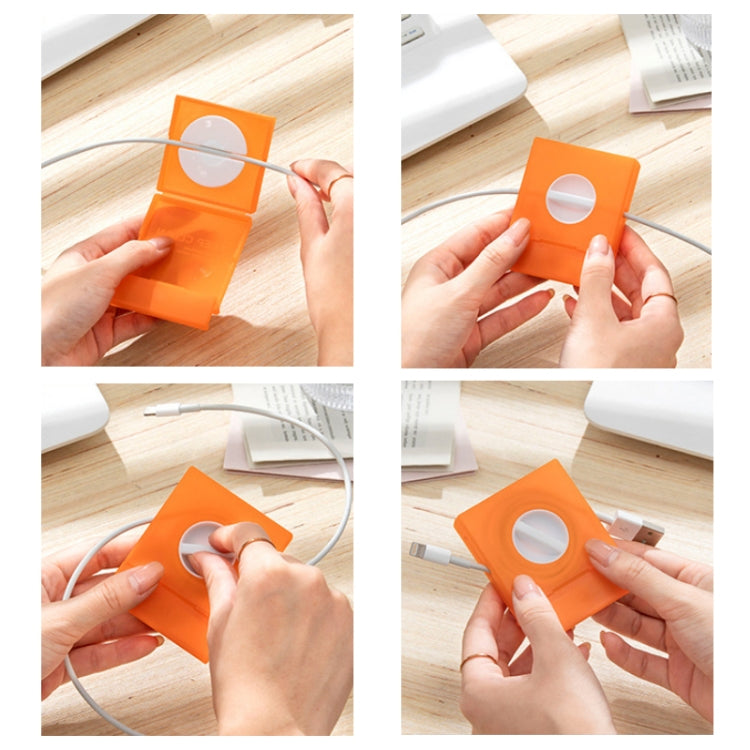 2 Sets Portable Mobile Phone Data Cable Storage Box