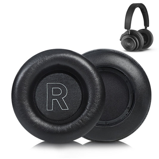 Genuine leather replacement earmuffs for B&O BeoPlay H7 H9 H9i headphones black apricot