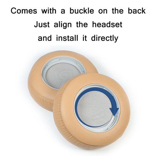 Two-piece genuine leather ear cushion set compatible with all BeoPlay H series models