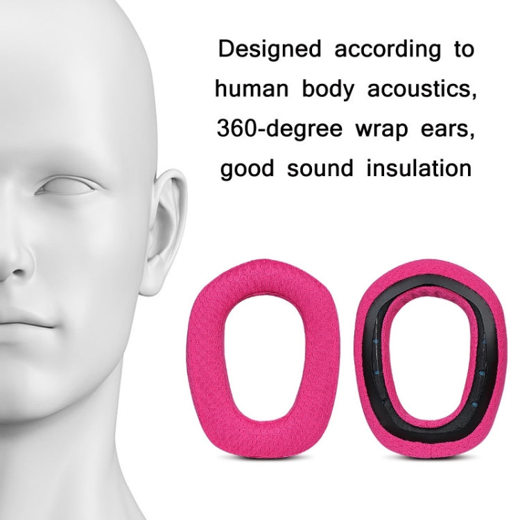 2pcs Sponge Earmuff Headrest Pad For Logitech G435, Blue Earmuffs, Rose Red Earmuffs, Black Headbeam, Purple Headbeam, Blue Headbeam