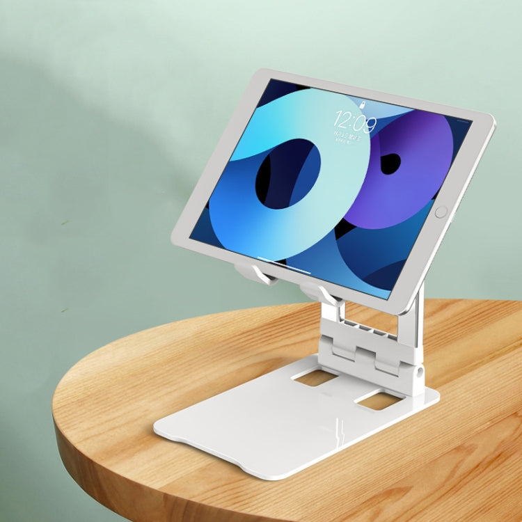 Desktop Foldable Liftable Anti-Skid Mobile Phone And Tablet Stand, Black, White