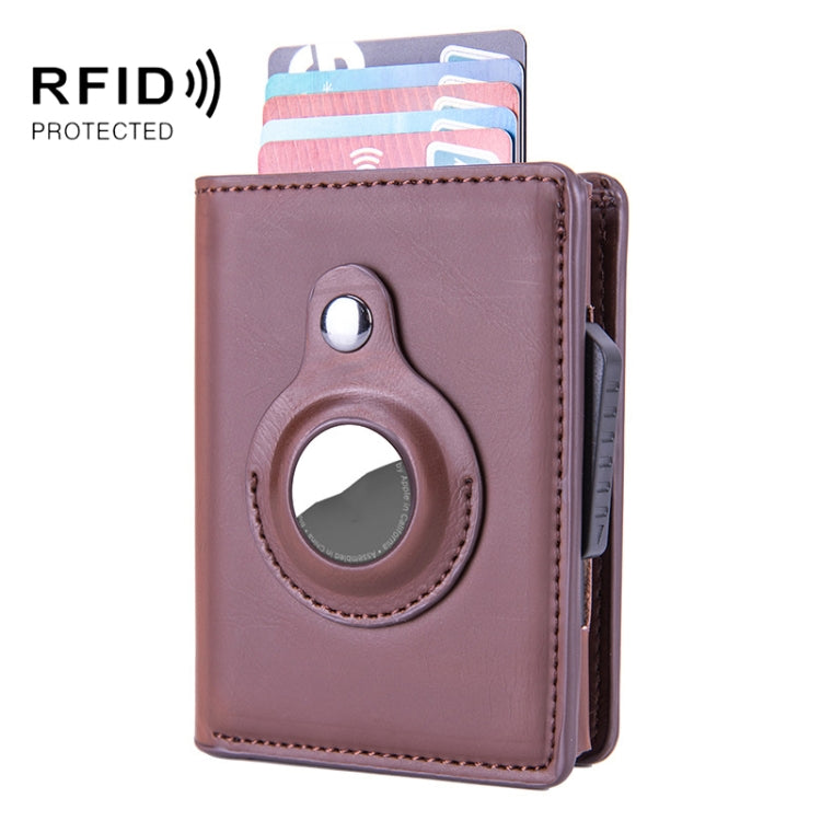Porte-cartes automatique RFID, localisateur multifonction pour AirTag, x-80 bleu, x-80 noir, x-80 marron, x-80 abricot, x-80 fibre de carbone