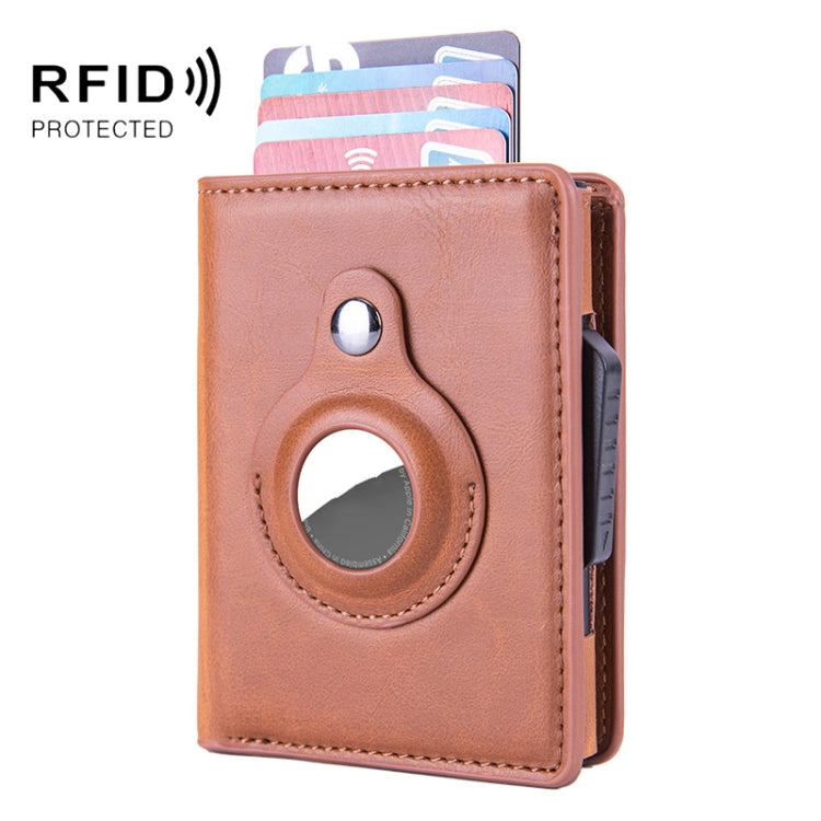 Porte-cartes automatique RFID, localisateur multifonction pour AirTag, x-80 bleu, x-80 noir, x-80 marron, x-80 abricot, x-80 fibre de carbone