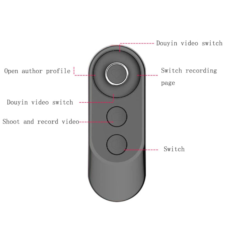 Mobile Phone Bluetooth Selfie Remote Control, Elegant Black