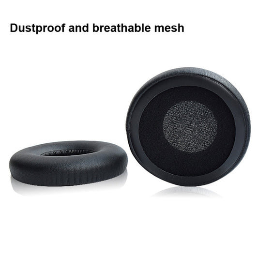 Soft protein leather earpads being fitted onto JBL Tune 600 wireless headphones
