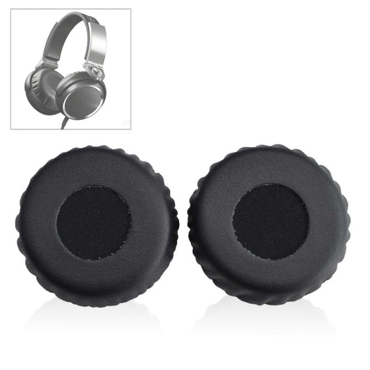 Replacement foam earmuffs for MDR-XB600 headset showing soft sponge material texture