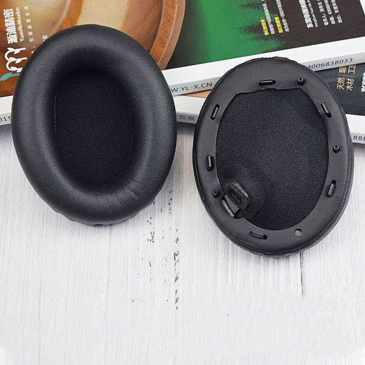 2pcs PU Leather Earpads For Sony WH-1000XM4, WH-1000XM4(Blue+Buckle), WH-1000XM4(Black+Buckle)
