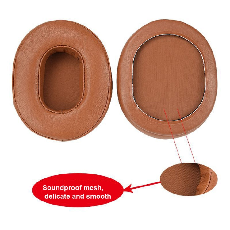 2pcs Sponge Earmuff For Audio-Technica ATH-M50 / M40 / M50X / MSR7, Sheepskin-Black, Sheepskin-Khaki