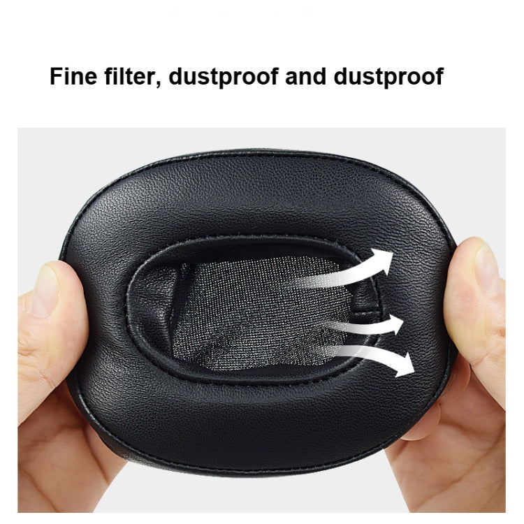 2pcs Sponge Earmuff For Audio-Technica ATH-M50 / M40 / M50X / MSR7, Sheepskin-Black, Sheepskin-Khaki