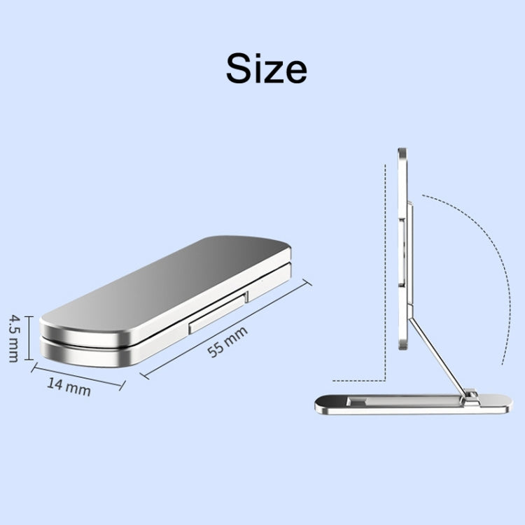 Lot de 2 supports de téléphone invisibles, pliables et rotatifs à 360 degrés