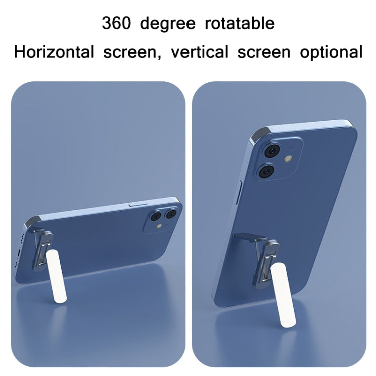 Lot de 2 supports de téléphone invisibles, pliables et rotatifs à 360 degrés