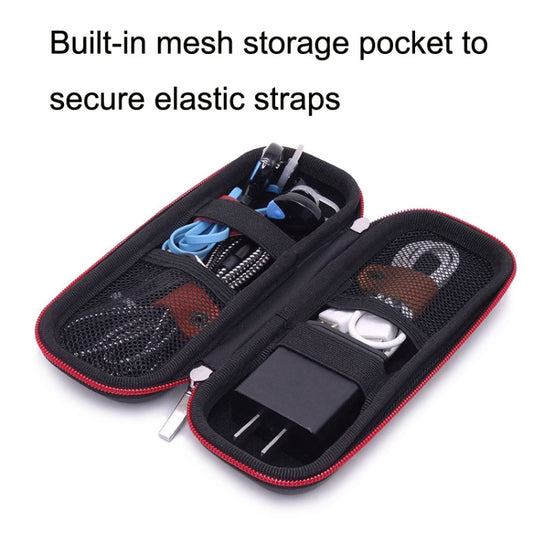 Voice recorder and SD card reader safely stored in protective digital accessories case