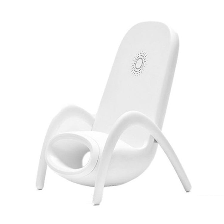 JP-wxc Chair Shape Wireless Charger with Amplifier Function, Chair Shape White, Chair Shape Black