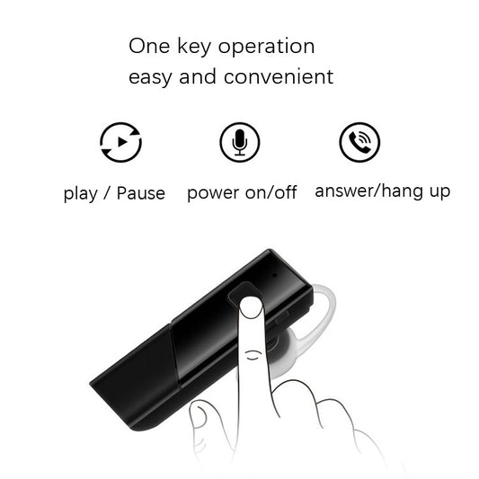 HIFI Bluetooth 4.2 earphone in-use during active sports, secure fit demonstration