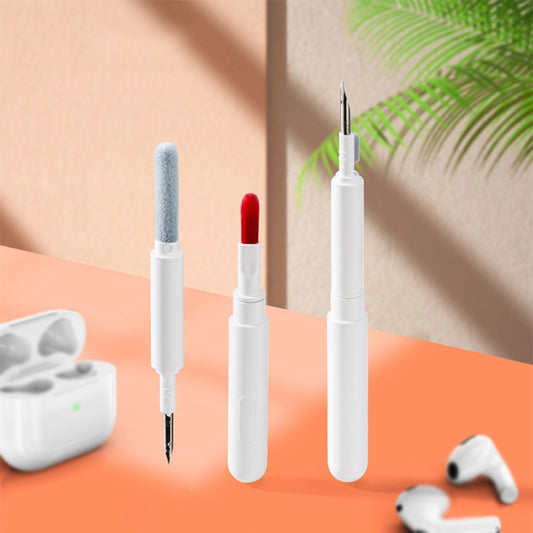 Multifunctional Bluetooth headset cleaning pen with dual-tip design for earbuds and headphones