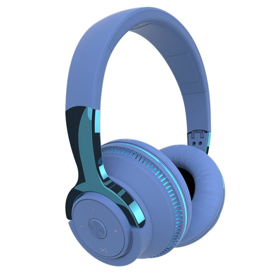 Foldable wireless headphones featuring retractable design and vibrant glow technology