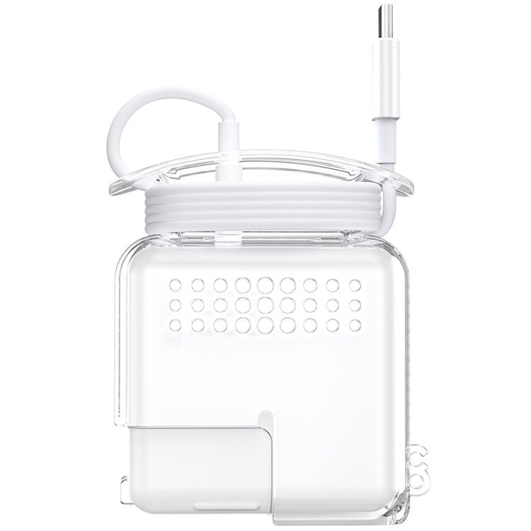 Coque de protection OATSBASF en silicone transparent pour iPhone, MacBook Pro Air, 20 W, 30 W / 29 W, 60 W / 61 W, 85 W / 87 W / 96 W