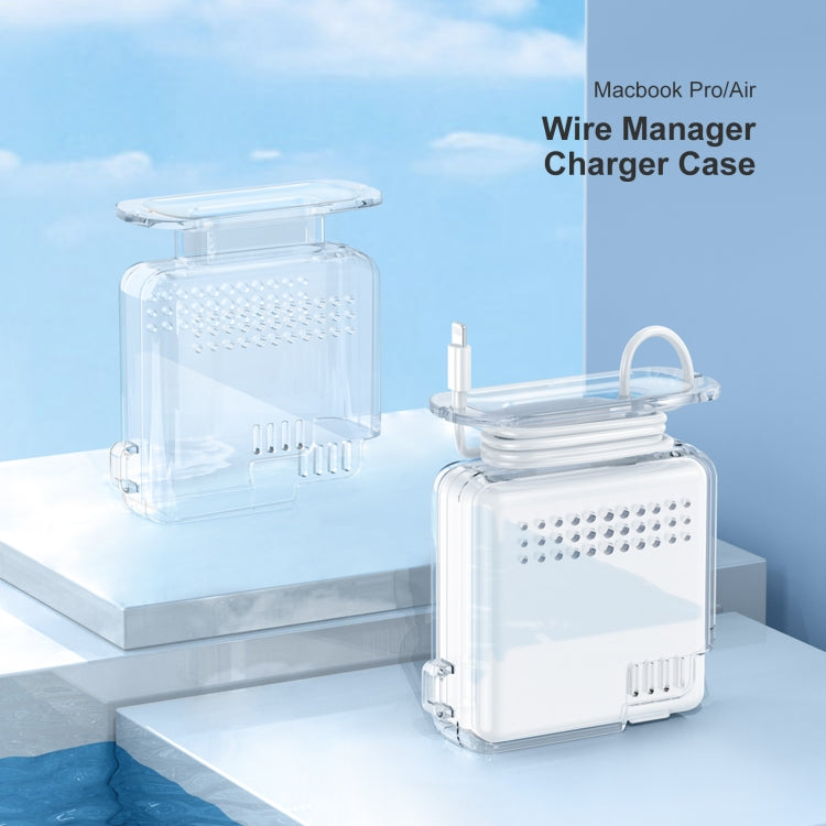 OATSBASF Transparent Silicone Power Protective Case For IPhone MacBook Pro Air, 20W