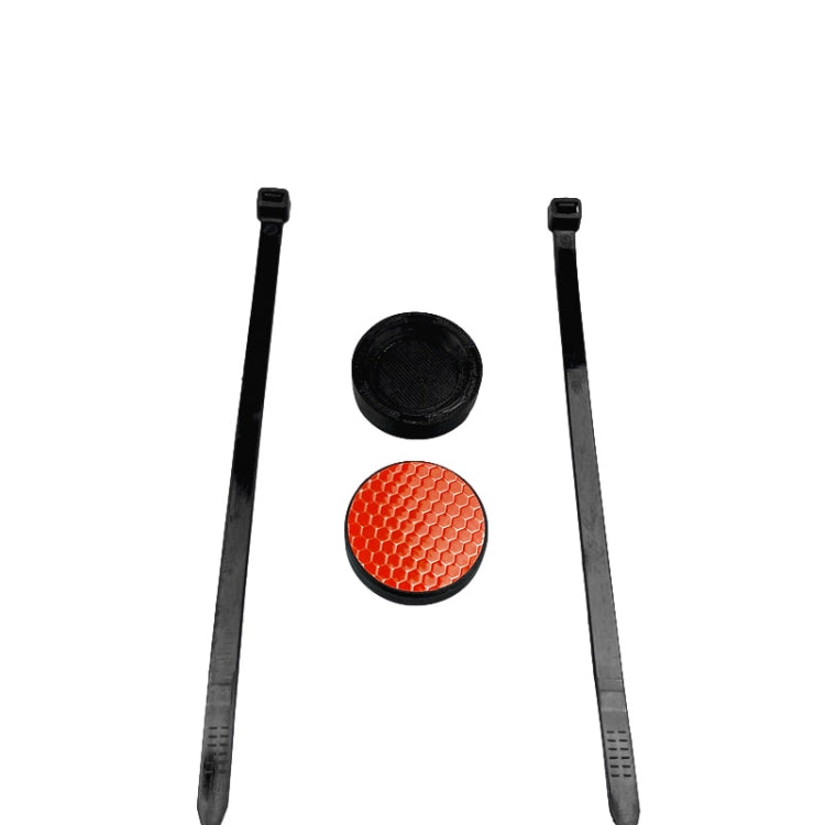 Mountain Bike Reflector Tail Light Anti-theft Tracking Locator Hidden Bracket  For AirTag, Reflector  Red, Reflector White