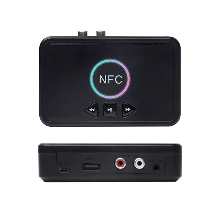 Récepteur audio NFC pour voiture avec interface AUX Bluetooth 5.0