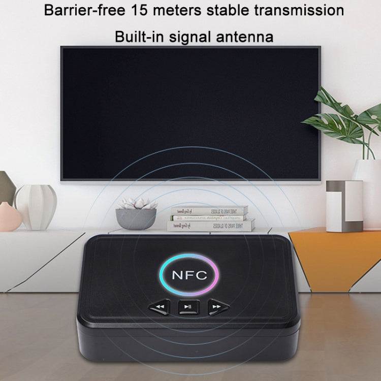 Récepteur audio NFC pour voiture avec interface AUX Bluetooth 5.0