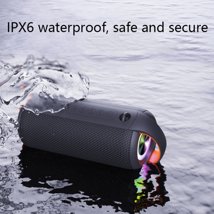 HY01 20W Outdoor Waterproof Stereo Sound Bluetooth Speaker, Black, Red, Green