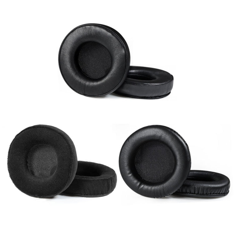 2 PCS  Earmuffs for Audio-Technica AD1000X AD2000X AD900X AD700X,Style:, Black Protein Skin, Black Thickened Protein Skin, Black Flannel, Black Lambskin, Solid Head Beam, Hollow Head Beam