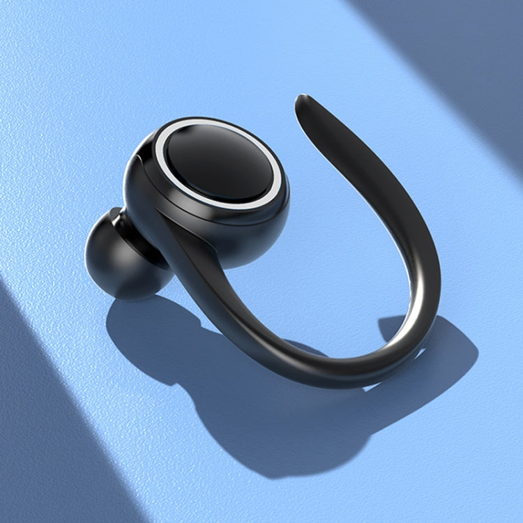 Écouteurs Bluetooth A1S à oreillette suspendue, casque de sport True Sound mono-oreille, A1S noir, A1S blanc