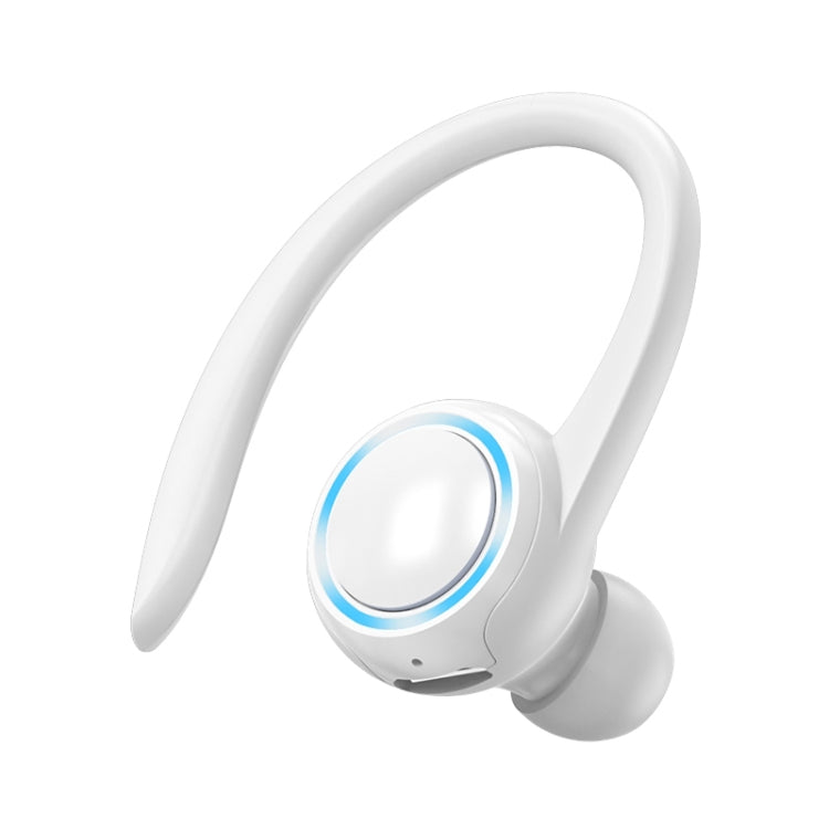 Écouteurs Bluetooth A1S à oreillette suspendue, casque de sport True Sound mono-oreille, A1S noir, A1S blanc