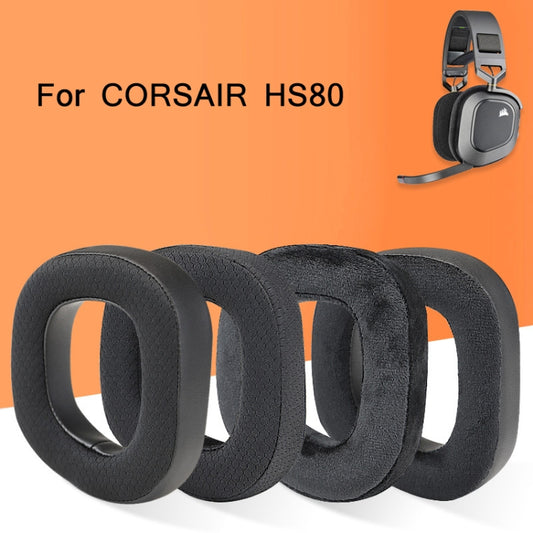 Velvet and protein skin combination case protecting CORSAIR HS80 ear cushions