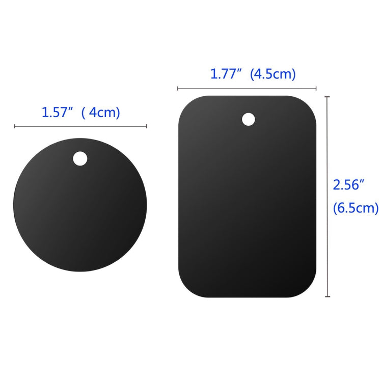 30 PCS Car Phone Holder Magnetic Sheet, Spec:, 40mm (with Tape), 45 x 65mm (with Tape)