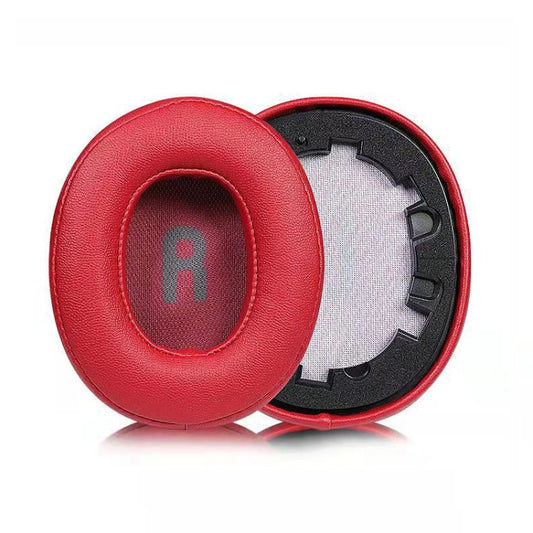 Red protein leather earmuffs cushions for JBL T750BTNC noise-cancelling headphones