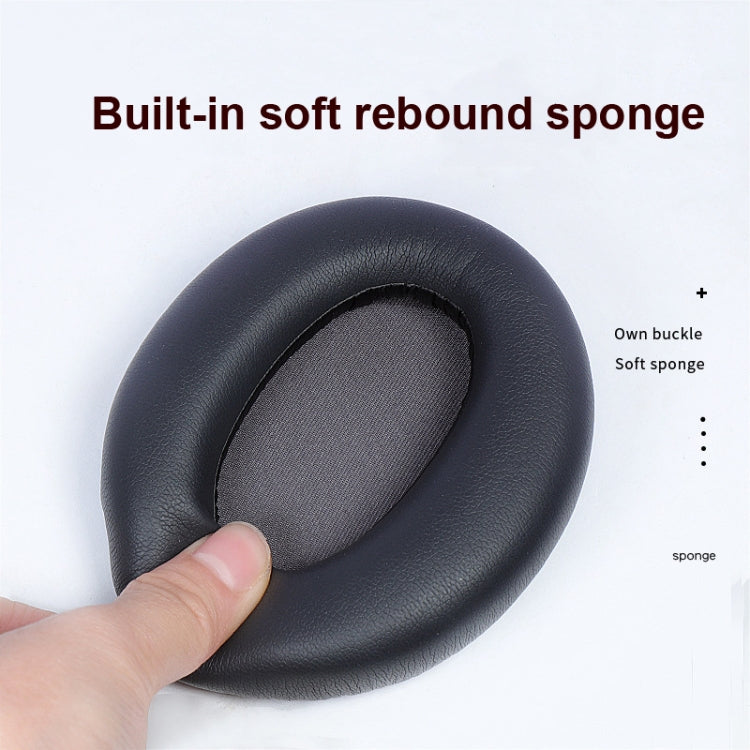 2 PCS Headset Earmuffs Sponge Cover for Edifier W820nb,Style:, Titanium Gray, Khaki, Red, Blue, Black Head Beam, Gray Head Beam, Blue Head Beam, Champagne Head Beam