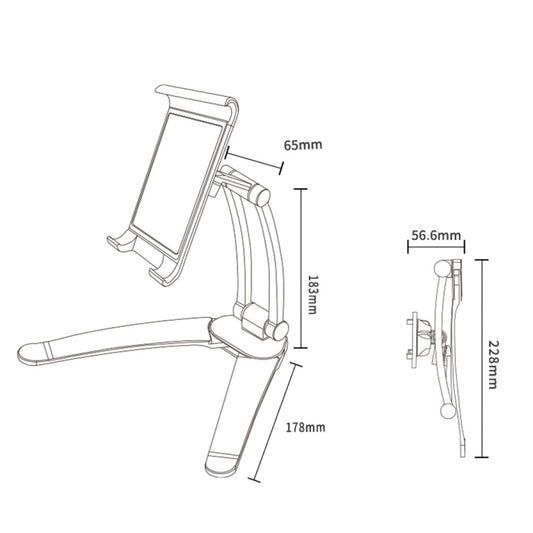 Close-up of sturdy grip mechanism securing phone firmly in place