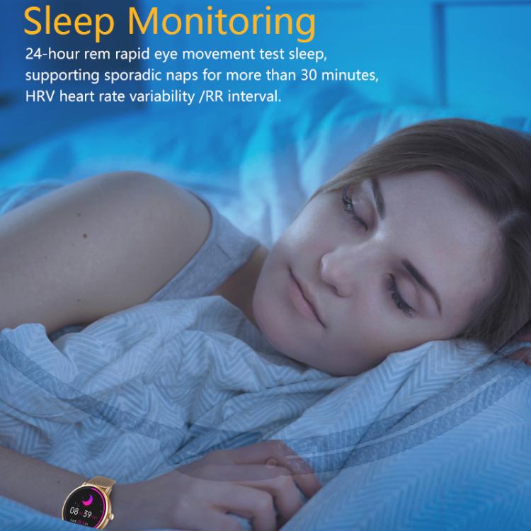 LOANIY Y86 1.43 Inch Heart Rate Monitoring Smart Bluetooth Watch, Gold Steel, Black Steel