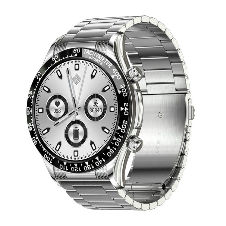 LOANIY E18 Pro Smart Bluetooth Calling Watch with NFC Function, Gold Silicone, Black Leather, Gold Leather, Black Silver Steel, Green Silver Steel