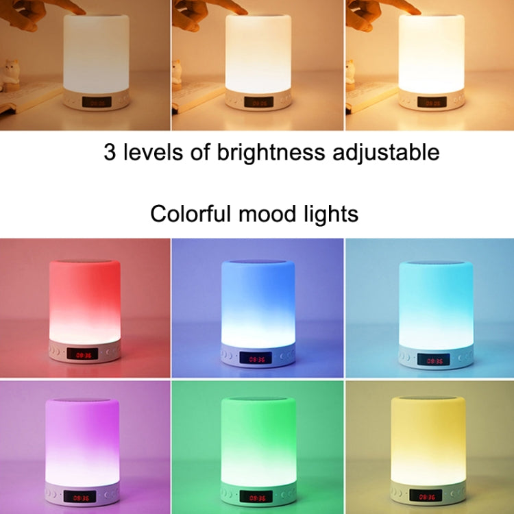 Bluetooth Speakers Pat Lights Charging Card Audio With Atmosphere Lamp, With Atmosphere Lamp
