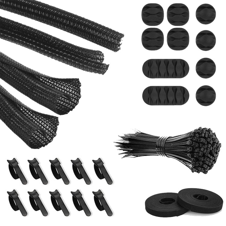 Ensemble combiné d'organisateur de câbles de données de bureau, enrouleur de rangement, 119 en 1, 125 en 1, fermeture éclair : 126 en 1, tuyau réseau : 126 en 1, 136 en 1