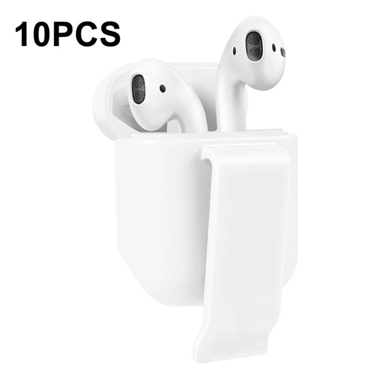 Lot de 10 housses de protection pour écouteurs portables, compatibles avec les AirPods 2 : rouge, noir, bleu marine, gris, blanc et rose