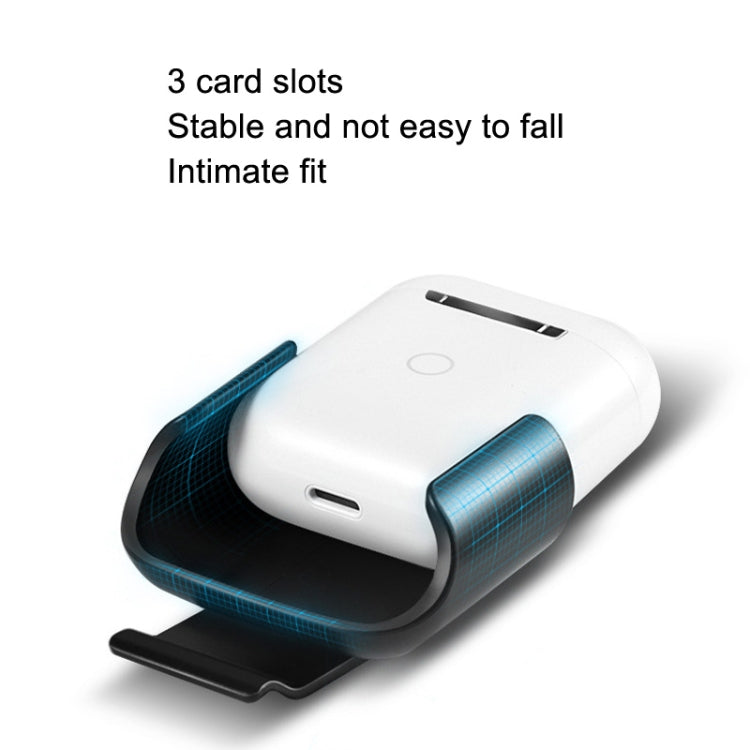 Lot de 10 housses de protection pour écouteurs portables, compatibles avec les AirPods 2 : rouge, noir, bleu marine, gris, blanc et rose