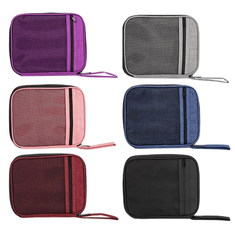 Strap Data Cable Portable Mesh Bag Portable Storage Bag For Apple Watch, Red, Blue, Purple, Black, Grey, Pink