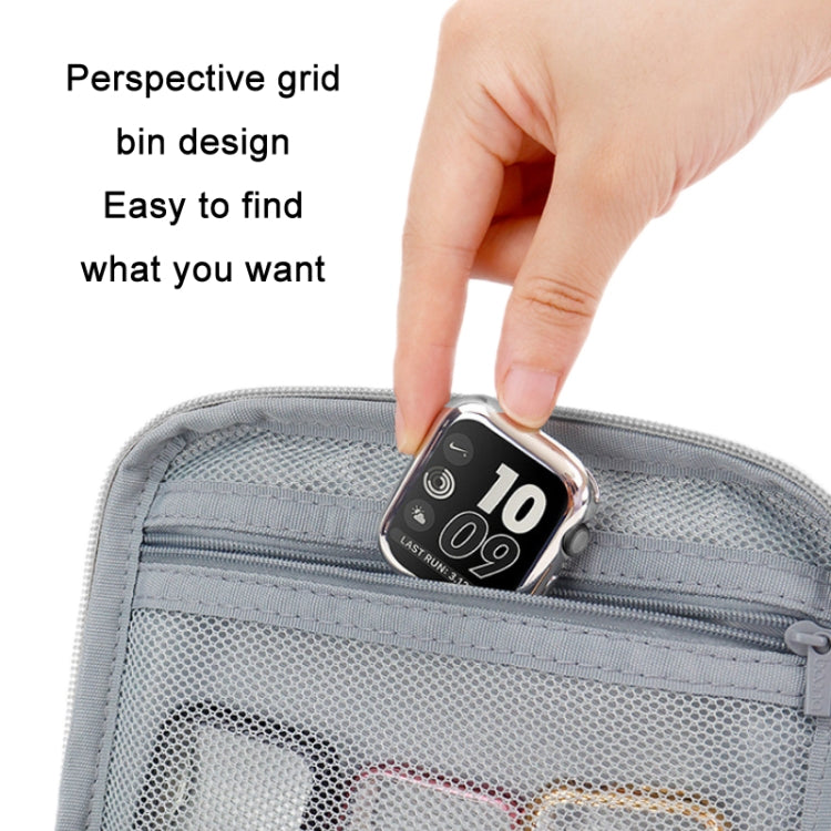 Étui de rangement portable pour bracelet de montre connectée Boona pour Apple Watch, petit (gris), petit (noir), grand (gris), grand (noir)