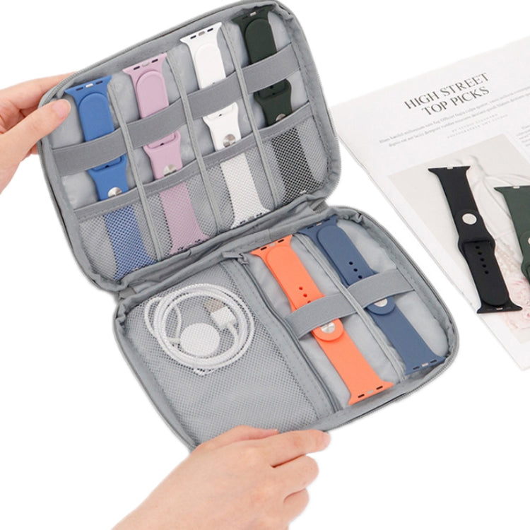 Étui de rangement portable pour bracelet de montre connectée Boona pour Apple Watch, petit (gris), petit (noir), grand (gris), grand (noir)