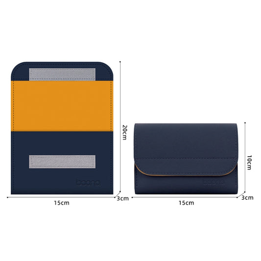 Mouse charger bag open revealing interior organization pockets for Mac laptop accessories