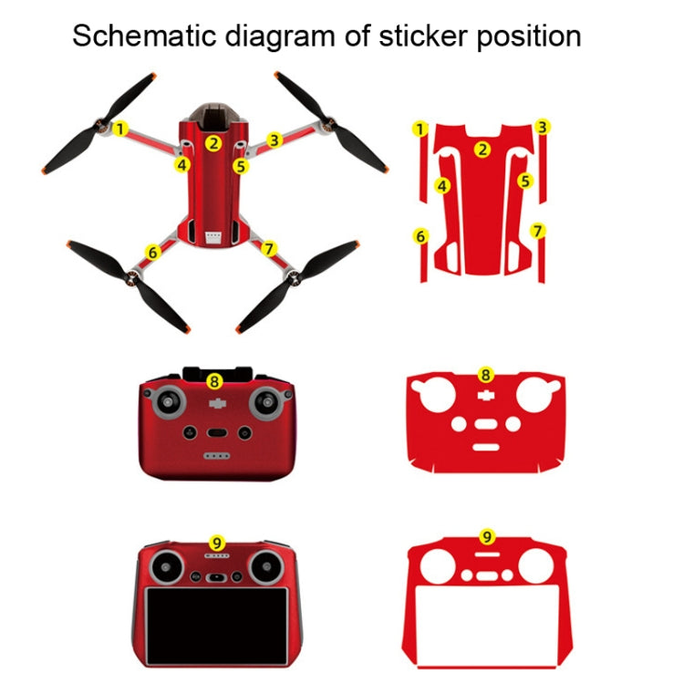Sunnylife Drone+Remote Control Protective Sticker For DJI Mini 3 Pro, Standard  Version, RC Version