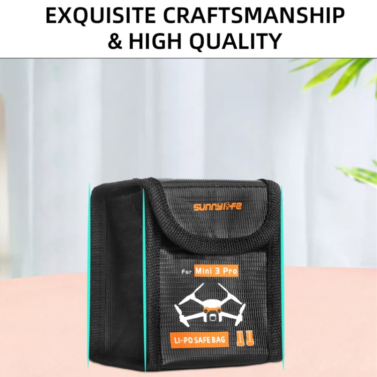 Sunnylife  Battery Explosion-proof Bag Storage Bag for DJI Mini 3 Pro,Size:, Can Hold 1 Battery, Can Hold 2 Batteries, Can Hold 3 Batteries