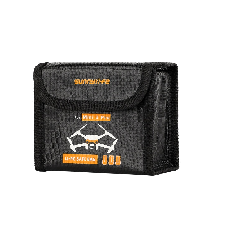 Sunnylife  Battery Explosion-proof Bag Storage Bag for DJI Mini 3 Pro,Size:, Can Hold 1 Battery, Can Hold 2 Batteries, Can Hold 3 Batteries